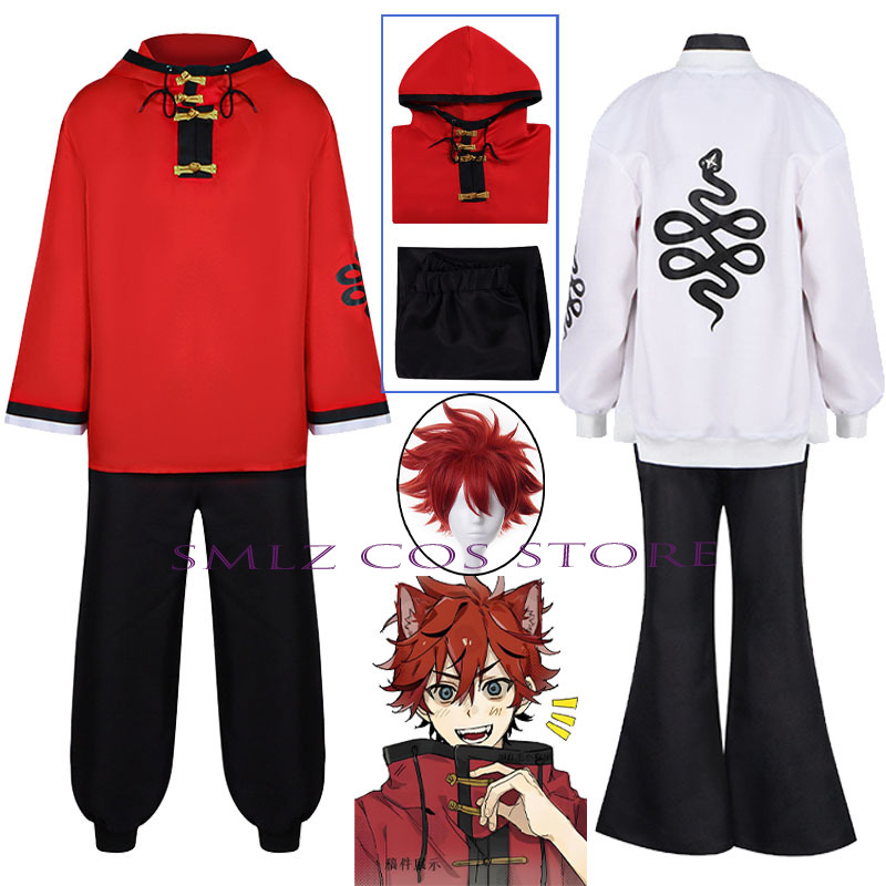 Anime Cosplay Red - Newly Alma Cosplay Anime Gokurakugai Manga