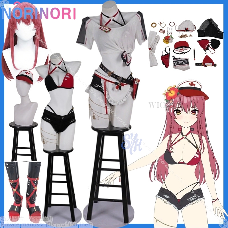Anime Cosplay Marin - Vtuber Houshou Marine Holonatsu Paradise Cosplay