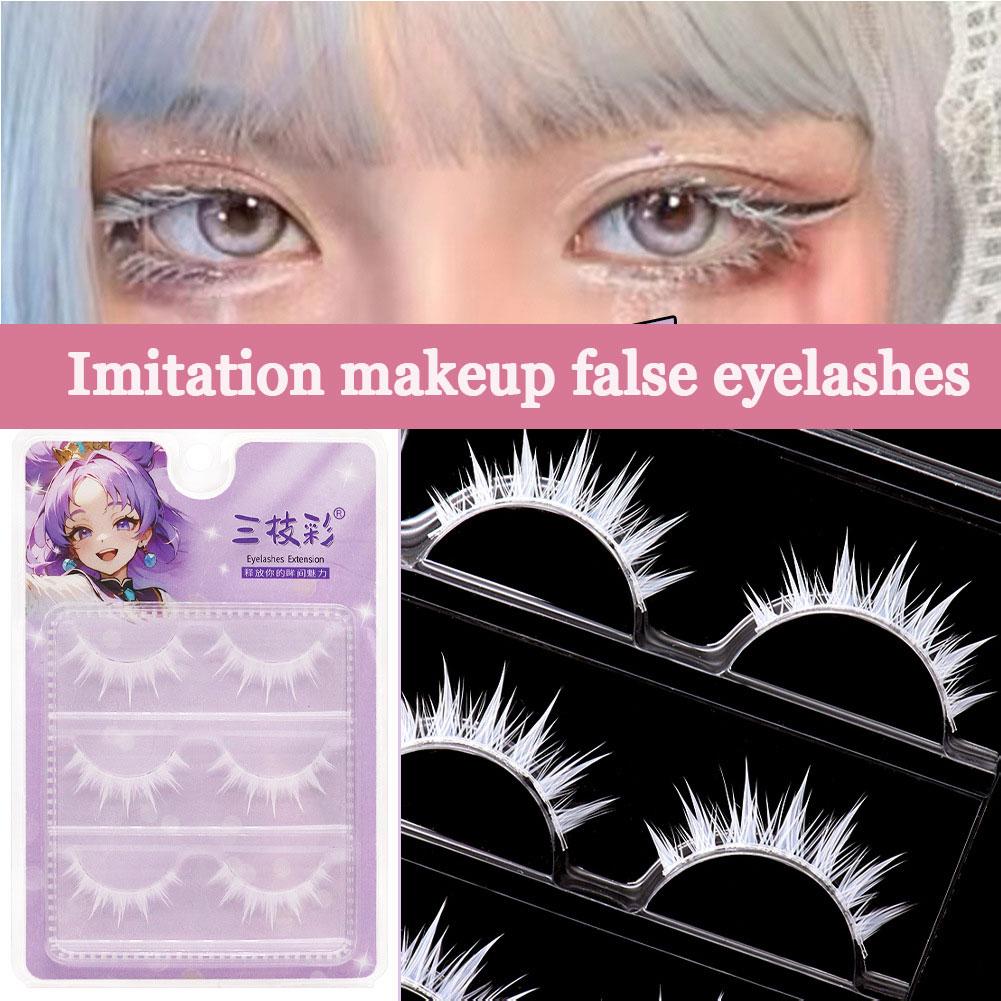 Anime Cosplay Lashes - White False Eyelashes Cosplay Anime Characters