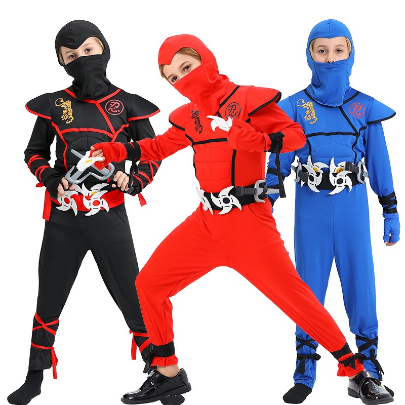Anime Cosplay Idea - Boys Ninja Deluxe Costume With Accessories