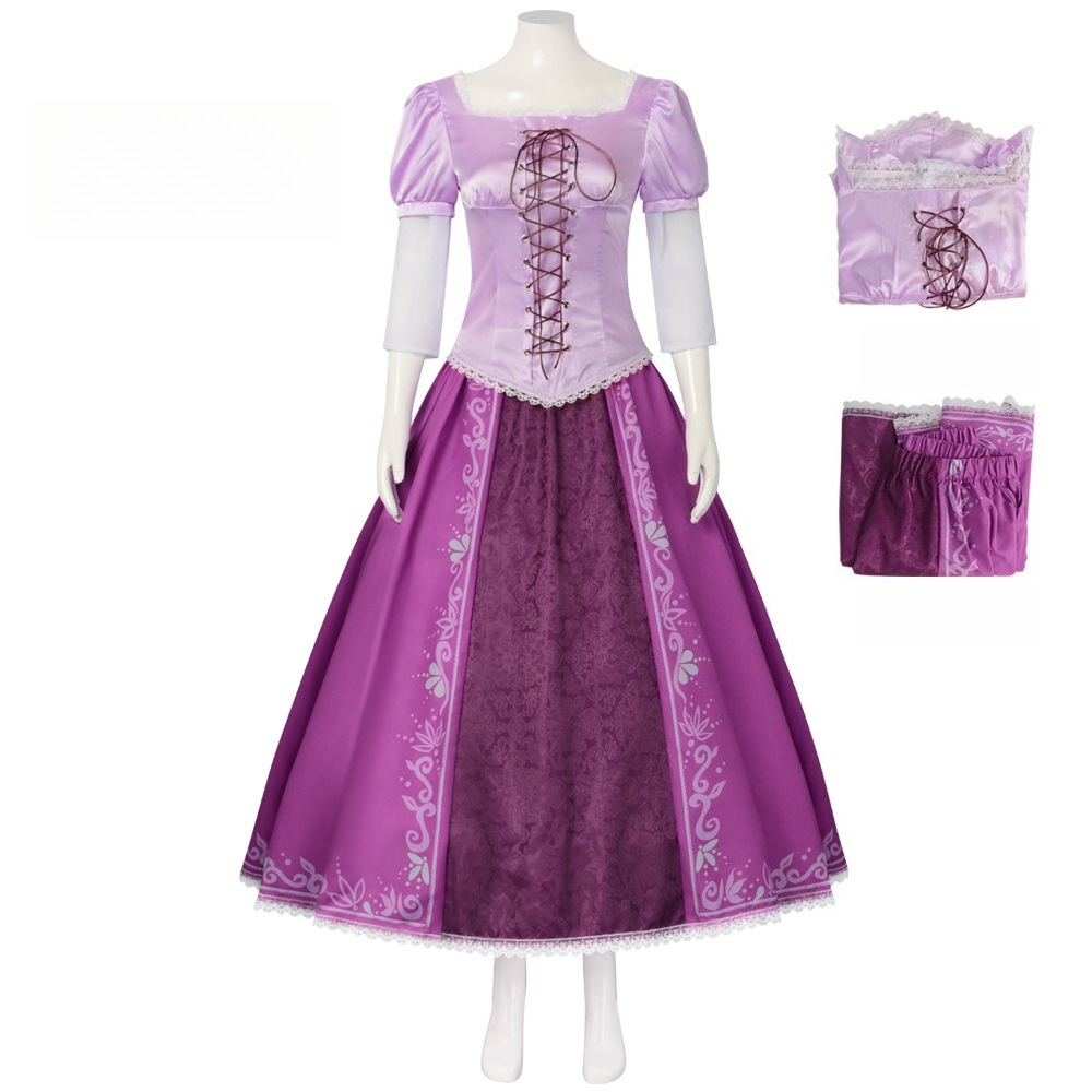 Anime Cosplay Romance - Halloween Rapunzel Women’s Anna Cosplay Costume