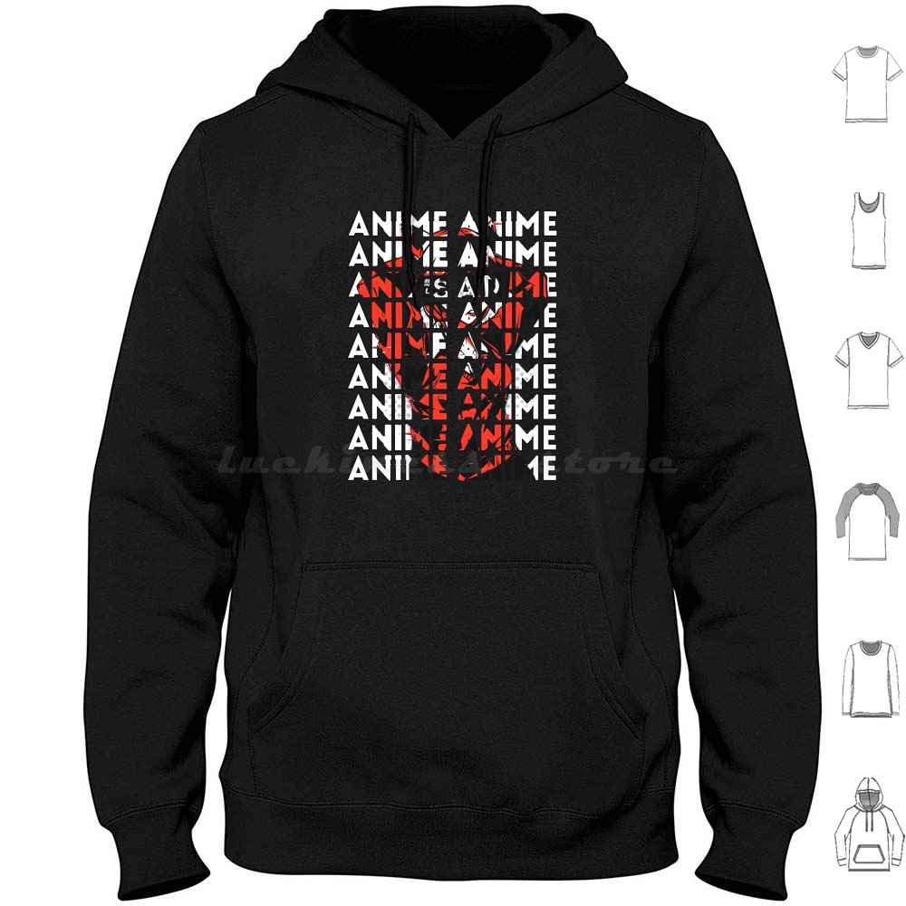 Anime Cosplay Idea - Anime Girl Senpai Sayings Manga Hoodie
