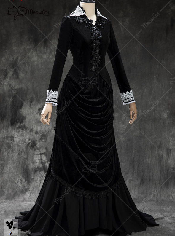 MEOWCOS Women's Gothic Black V - Anime Cosplay Com recension och pris