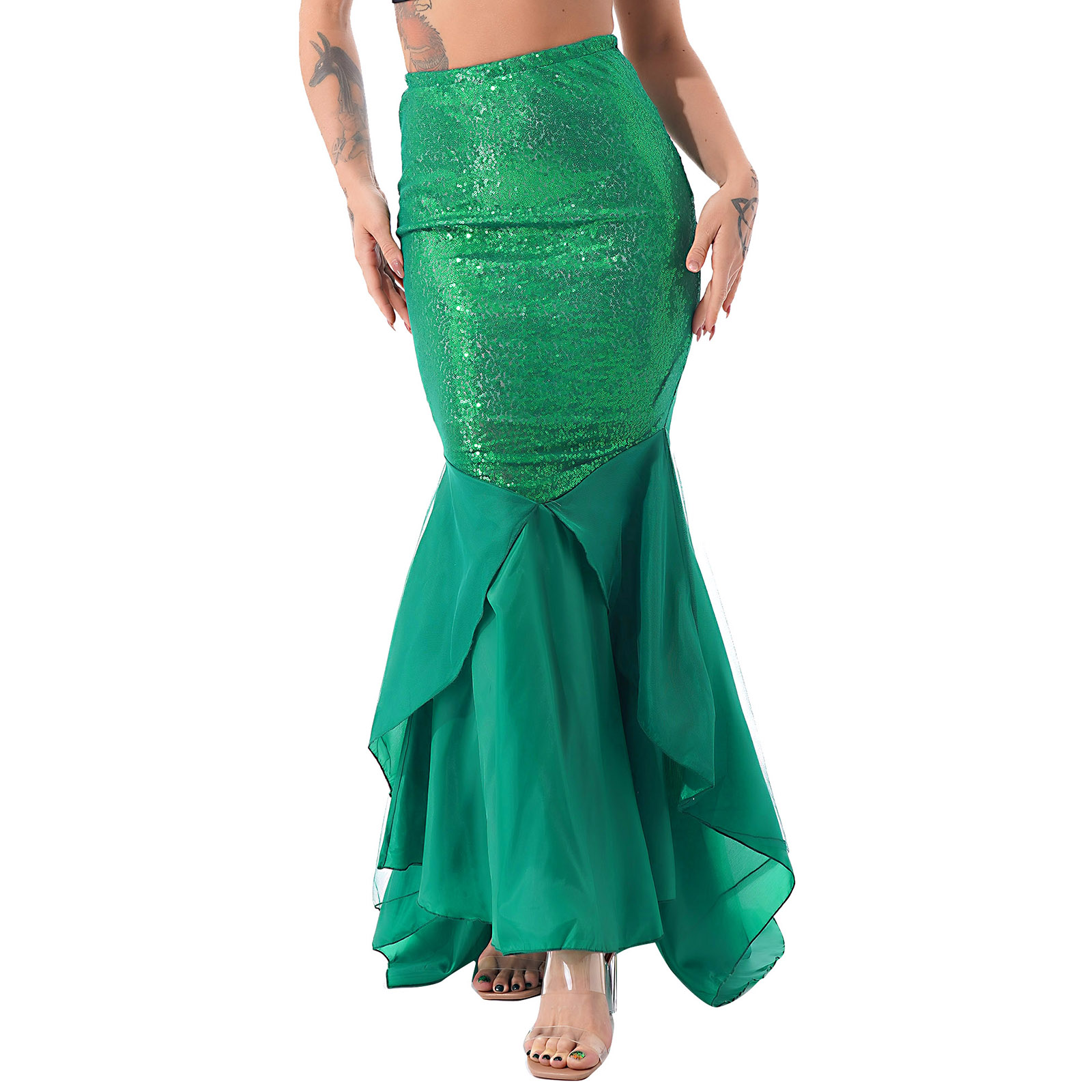 Sequined Women Female Mermaid  - Anime Cosplay Little Girl recension och pris