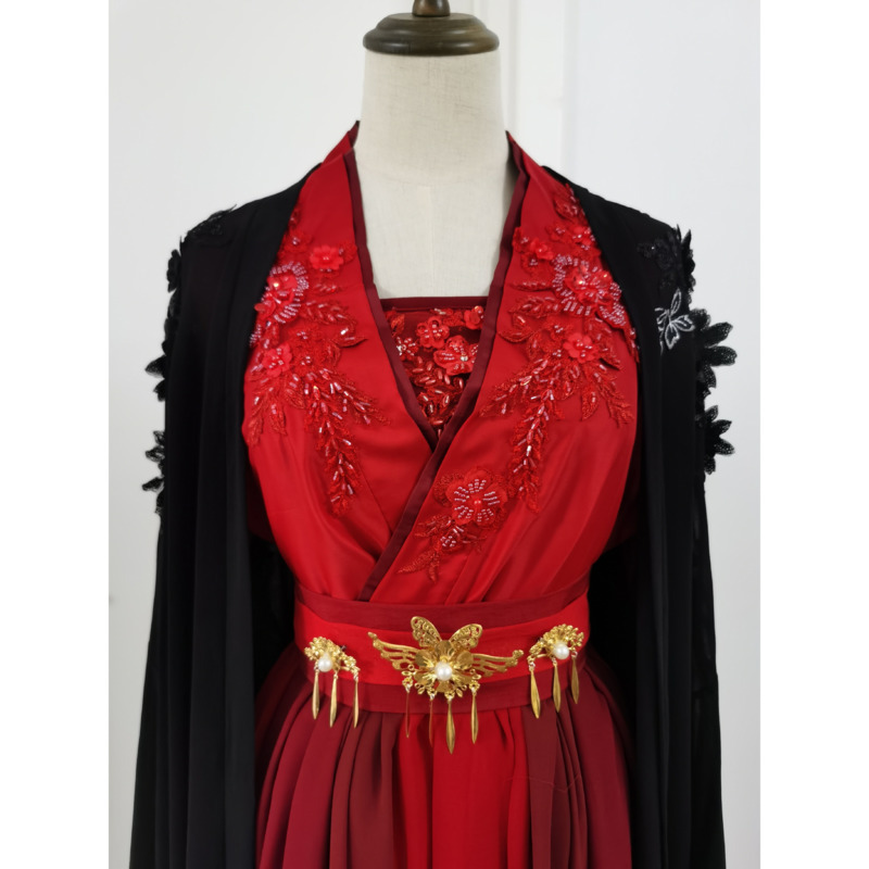 Jiu Jingyi's Black And Red Han - Anime Cosplay Red recension och pris
