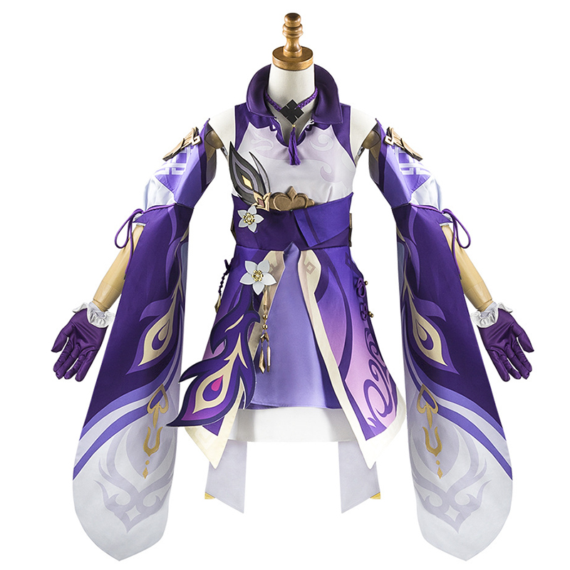 Genshin Impact Keqing Cosplay  - Cosplay Anime Women recension och pris