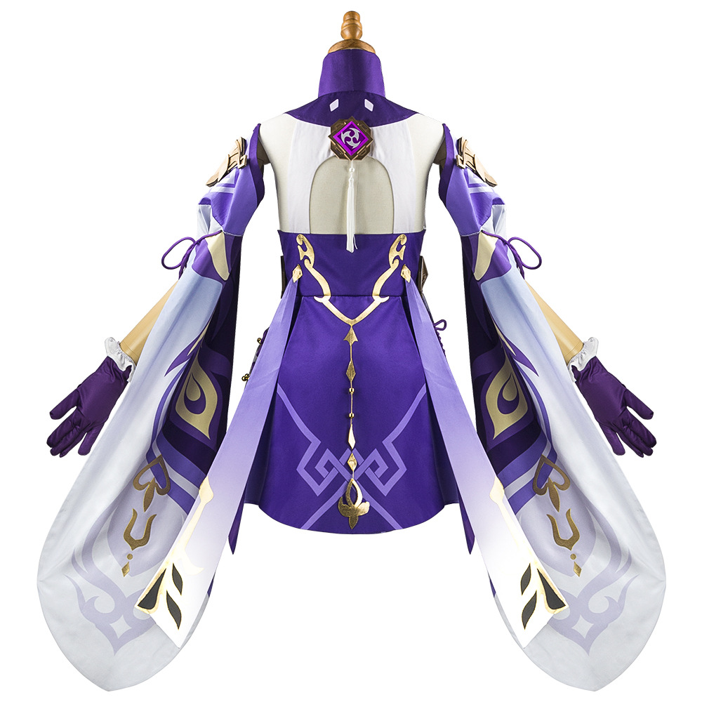 Genshin Impact Keqing Cosplay  - Cosplay Anime Women recension och pris