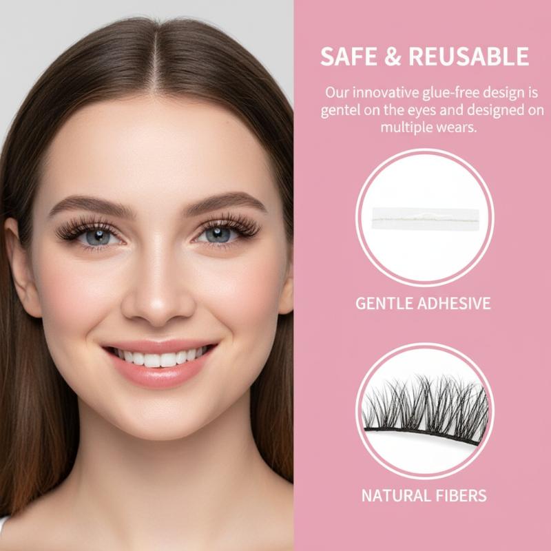 6 Rows Diy Segmented False Eye - Anime Cosplay Lashes recension och pris
