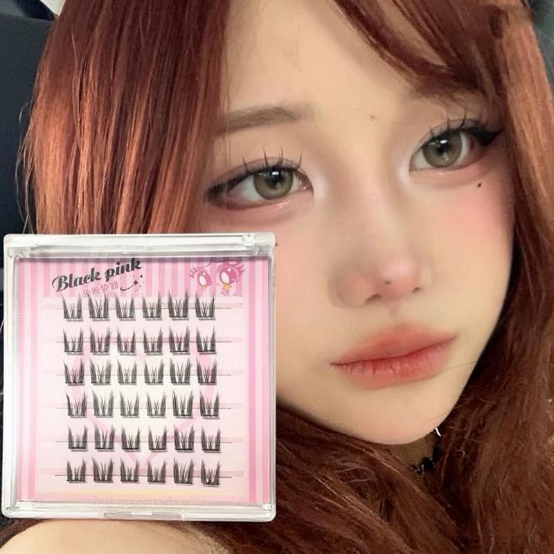 6 Rows Diy Segmented False Eye - Anime Cosplay Lashes recension och pris