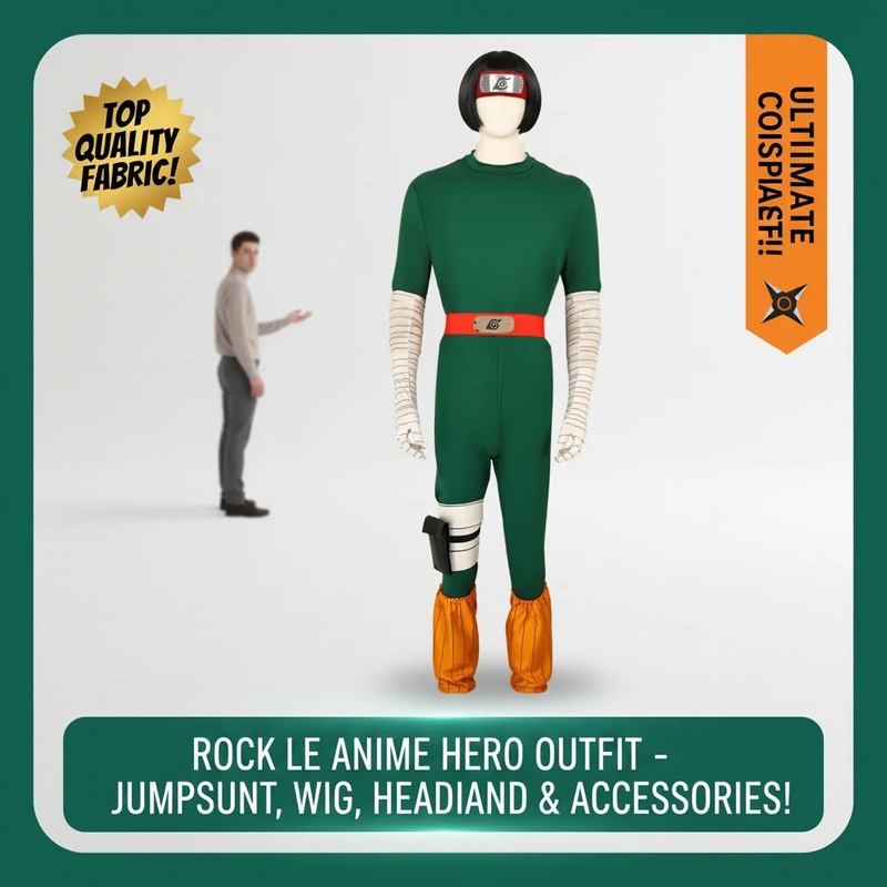 COSAnime Ninja Rock Lee Cospla - Anime Cosplay Ninja recension och pris