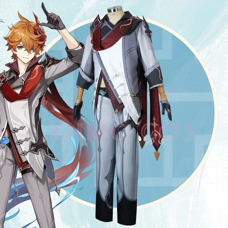 Genshin Impact Tartaglia Cospl - Anime Cosplay Costumes recension och pris