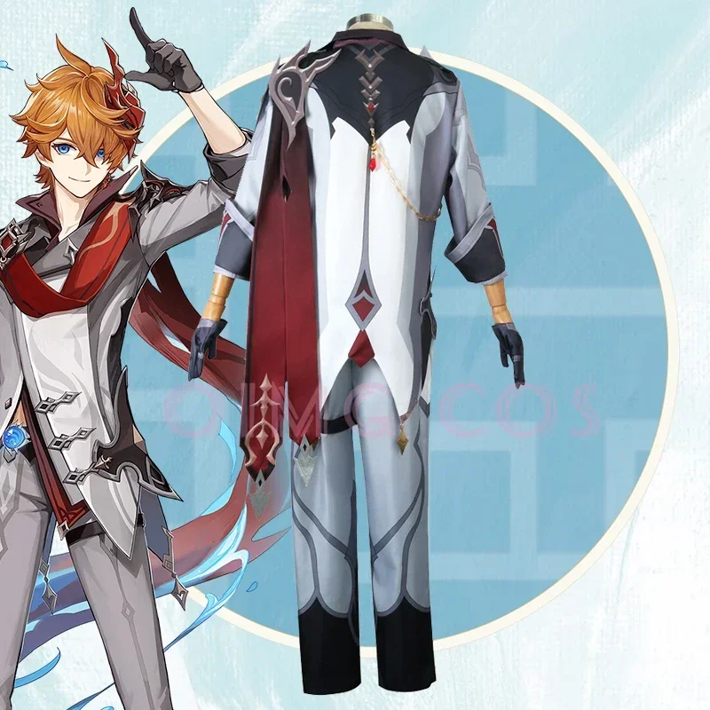 Genshin Impact Tartaglia Cospl - Anime Cosplay Costumes recension och pris