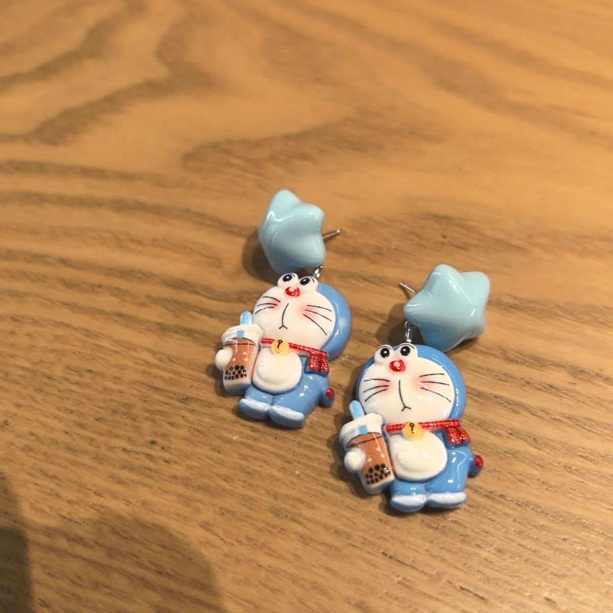 Handmade cartoon Doraemon earr - Anime Cosplay Idea recension och pris