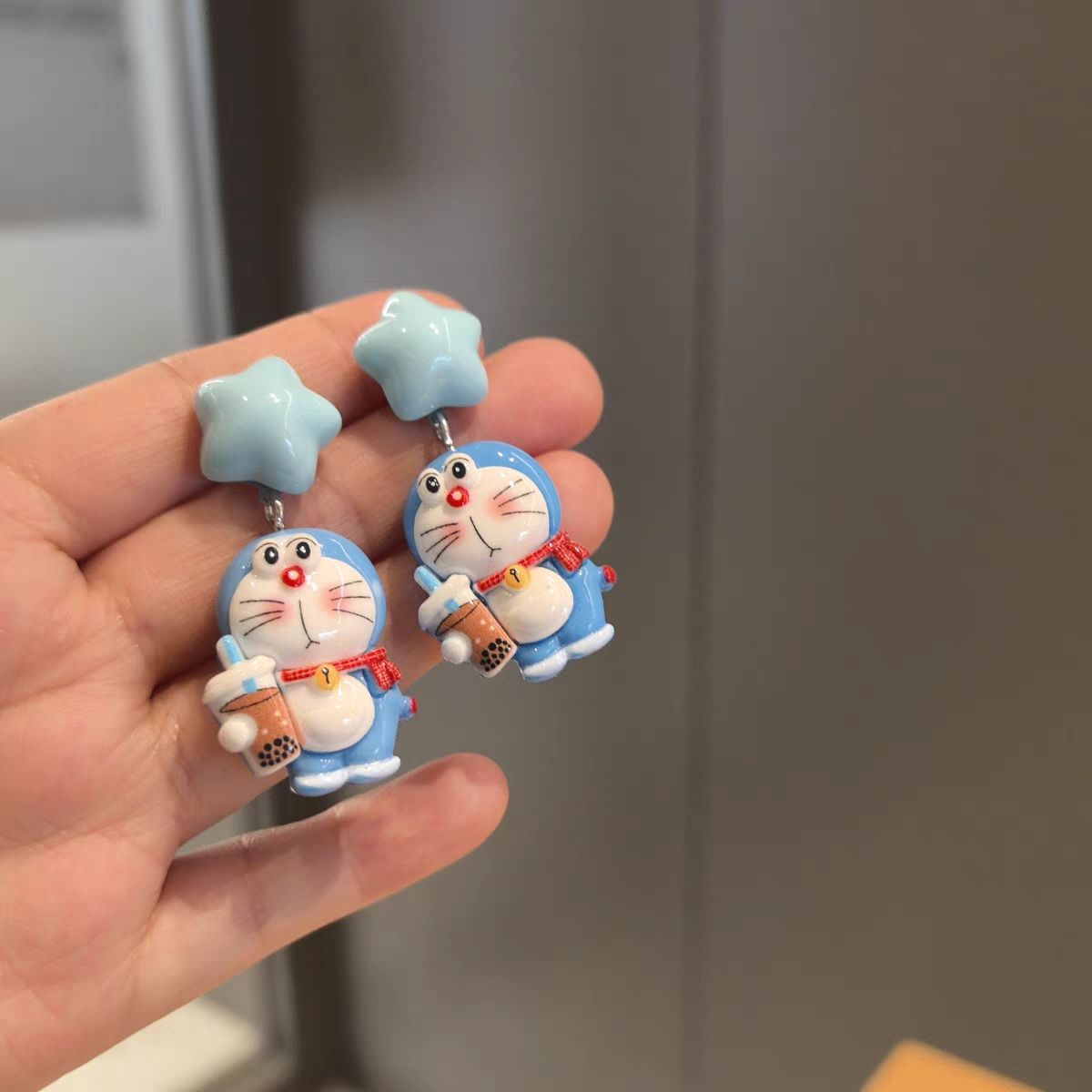 Handmade cartoon Doraemon earr - Anime Cosplay Idea recension och pris