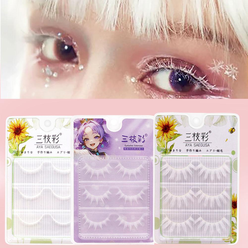 White False Eyelashes Cosplay  - Anime Cosplay Lashes recension och pris