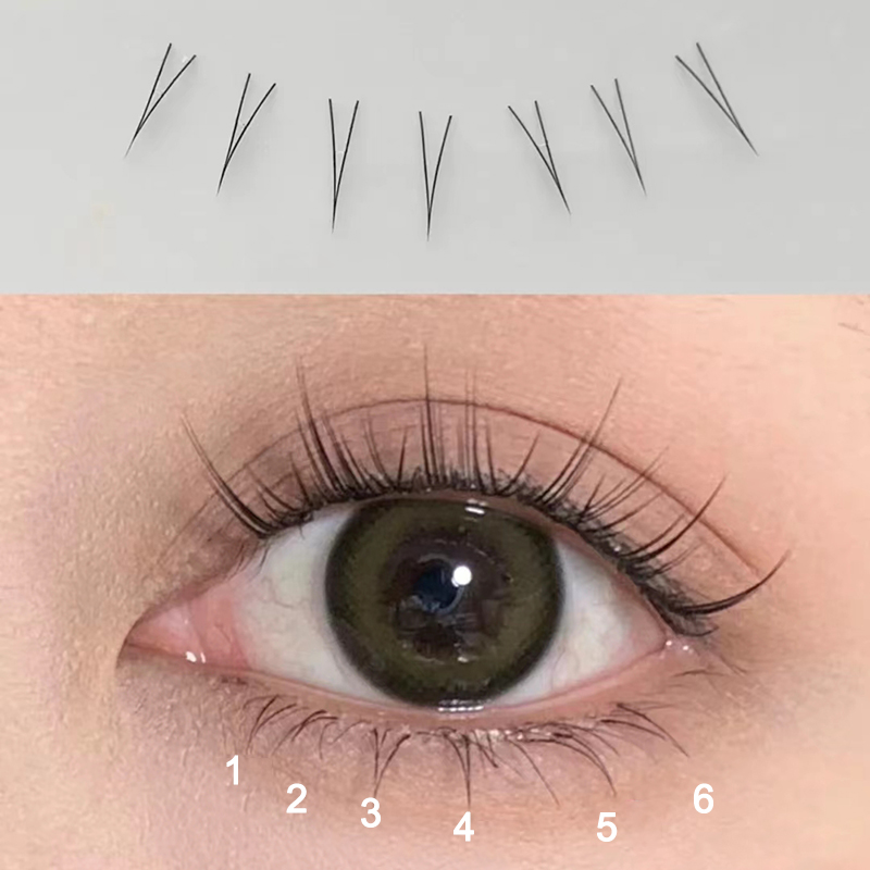 J Curl V Shape Under Eyelash C - Anime Cosplay Lashes recension och pris