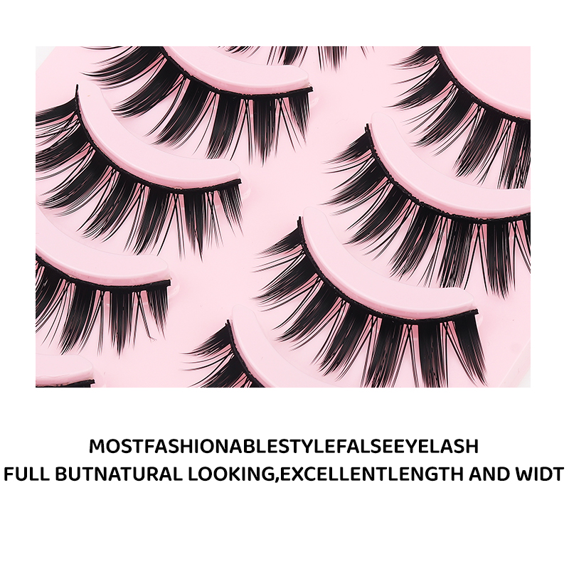 DINGSEN 5 Pairs Manga Lashes E - Anime Cosplay Lashes recension och pris