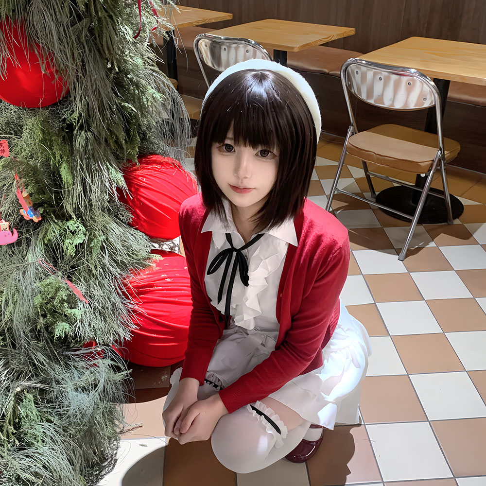 Girl Red Coat Shirt Skirt Set  - Anime Cosplay Red recension och pris
