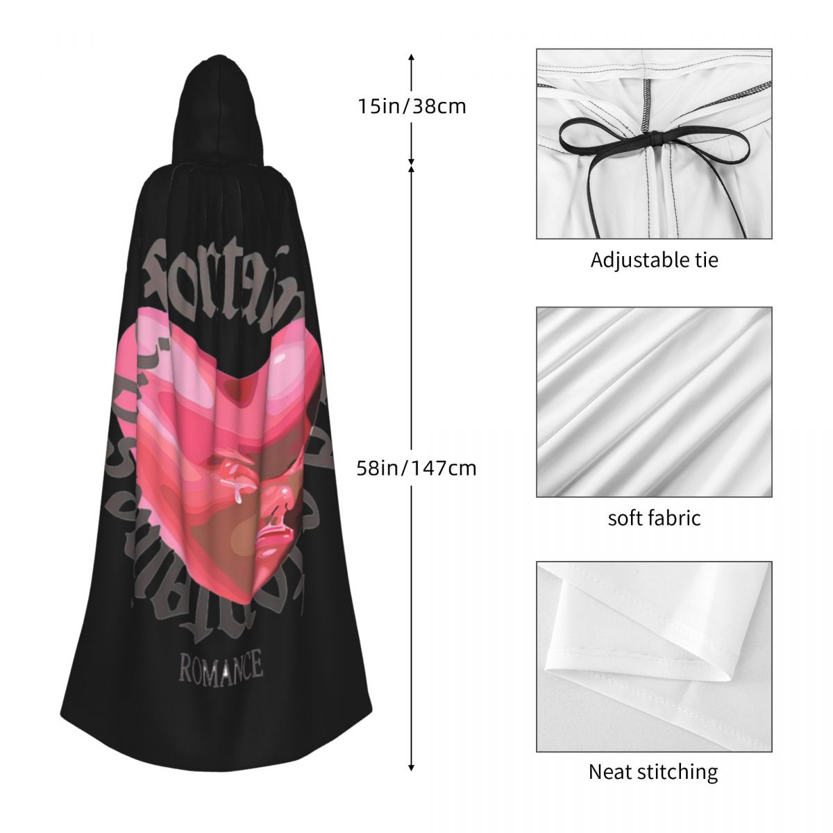 Fontaines DC Romance Long Hood - Anime Cosplay Romance recension och pris