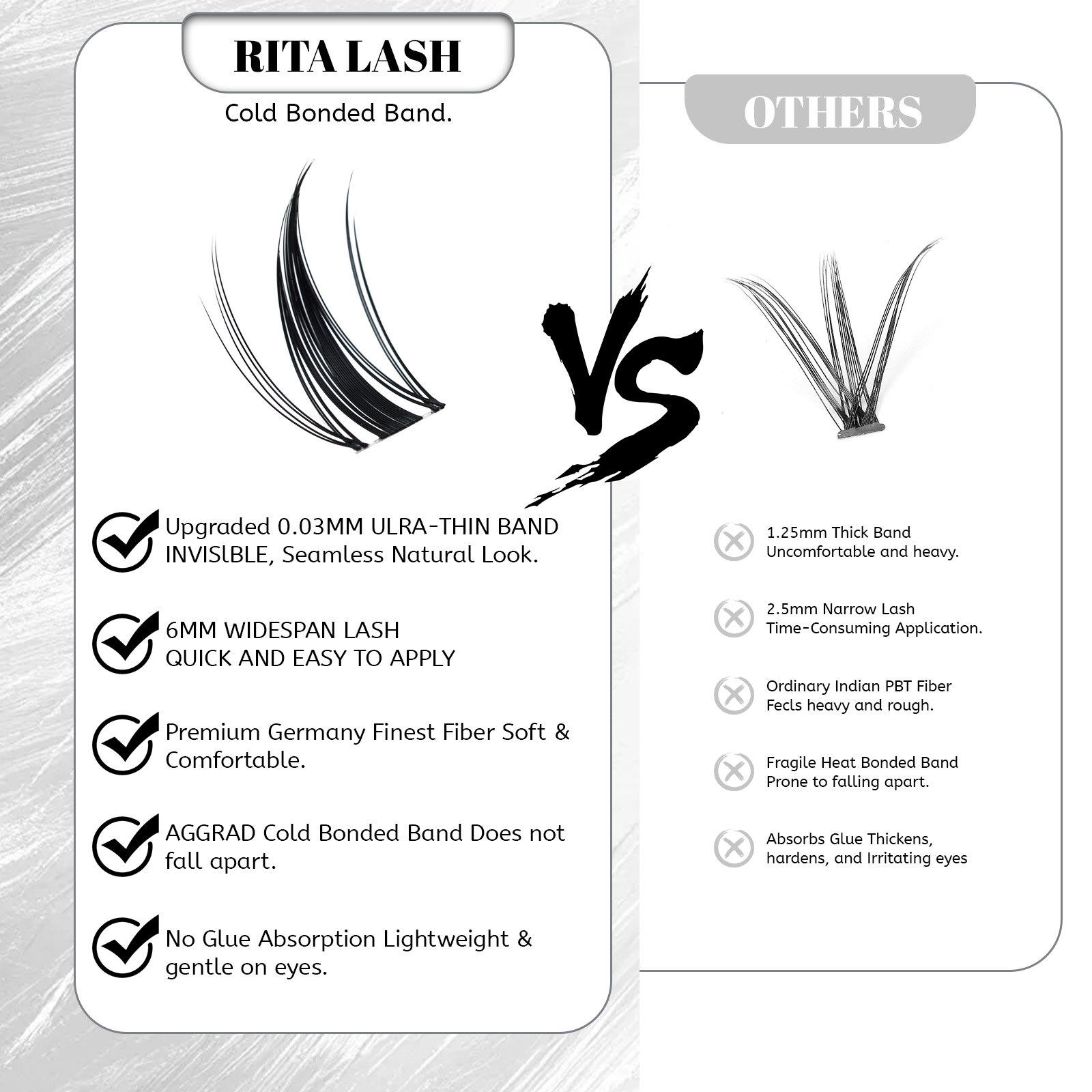 Viva | RITALASH 120pcs Manga M - Anime Cosplay Lashes recension och pris