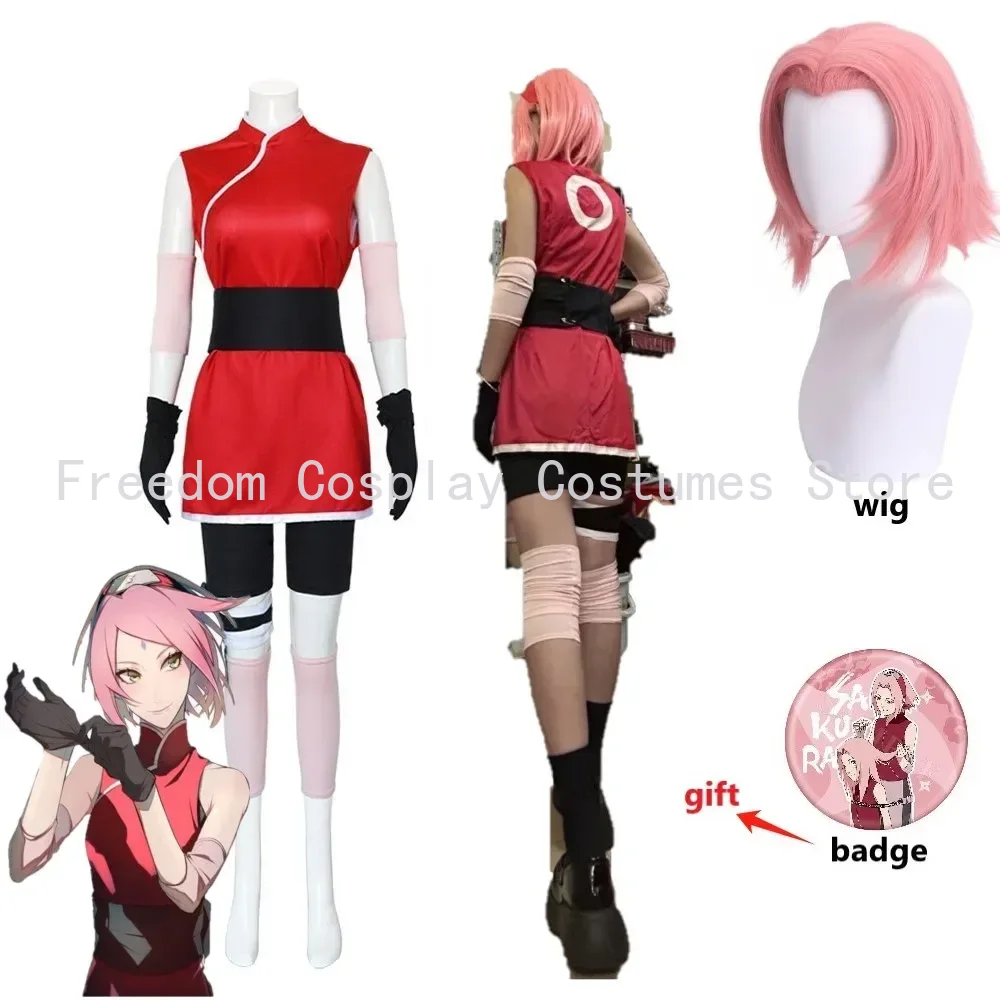 Anime Haruno Sakura Cosplay Sh - Anime Cosplay Ninja recension och pris