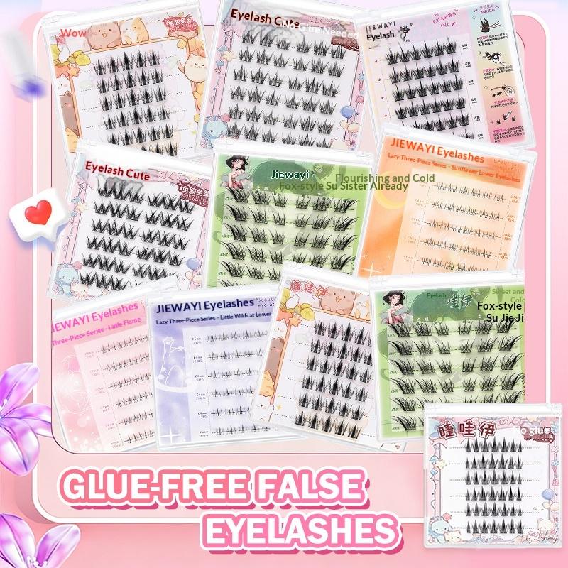 6 Rows Diy Segmented False Eye - Anime Cosplay Lashes recension och pris