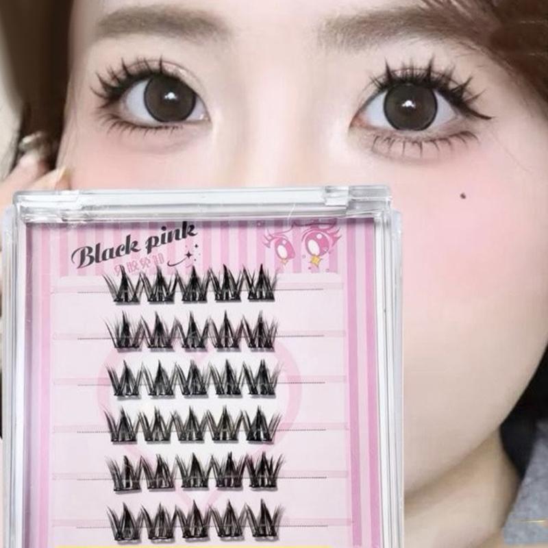 6 Rows Diy Segmented False Eye - Anime Cosplay Lashes recension och pris