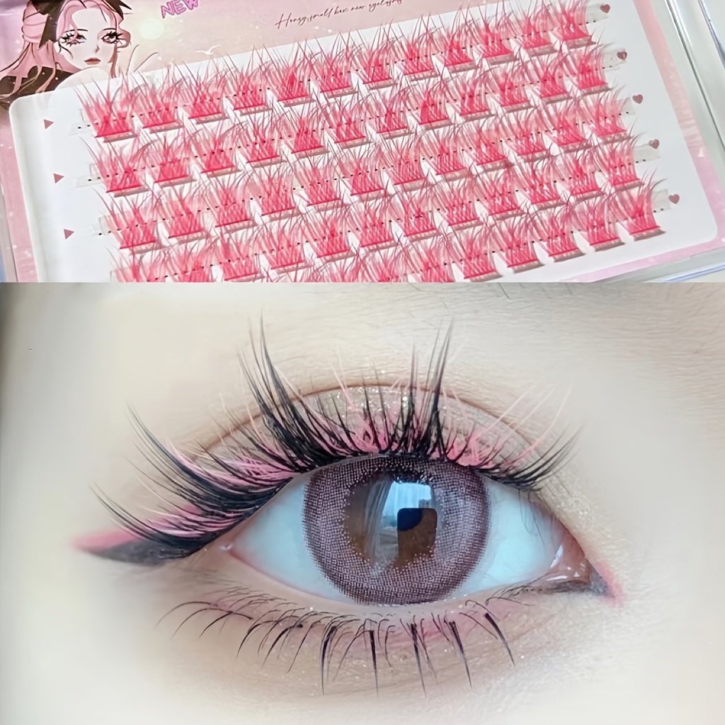 Mixiaohe Colorful Eyelashes 60 - Anime Cosplay Lashes recension och pris