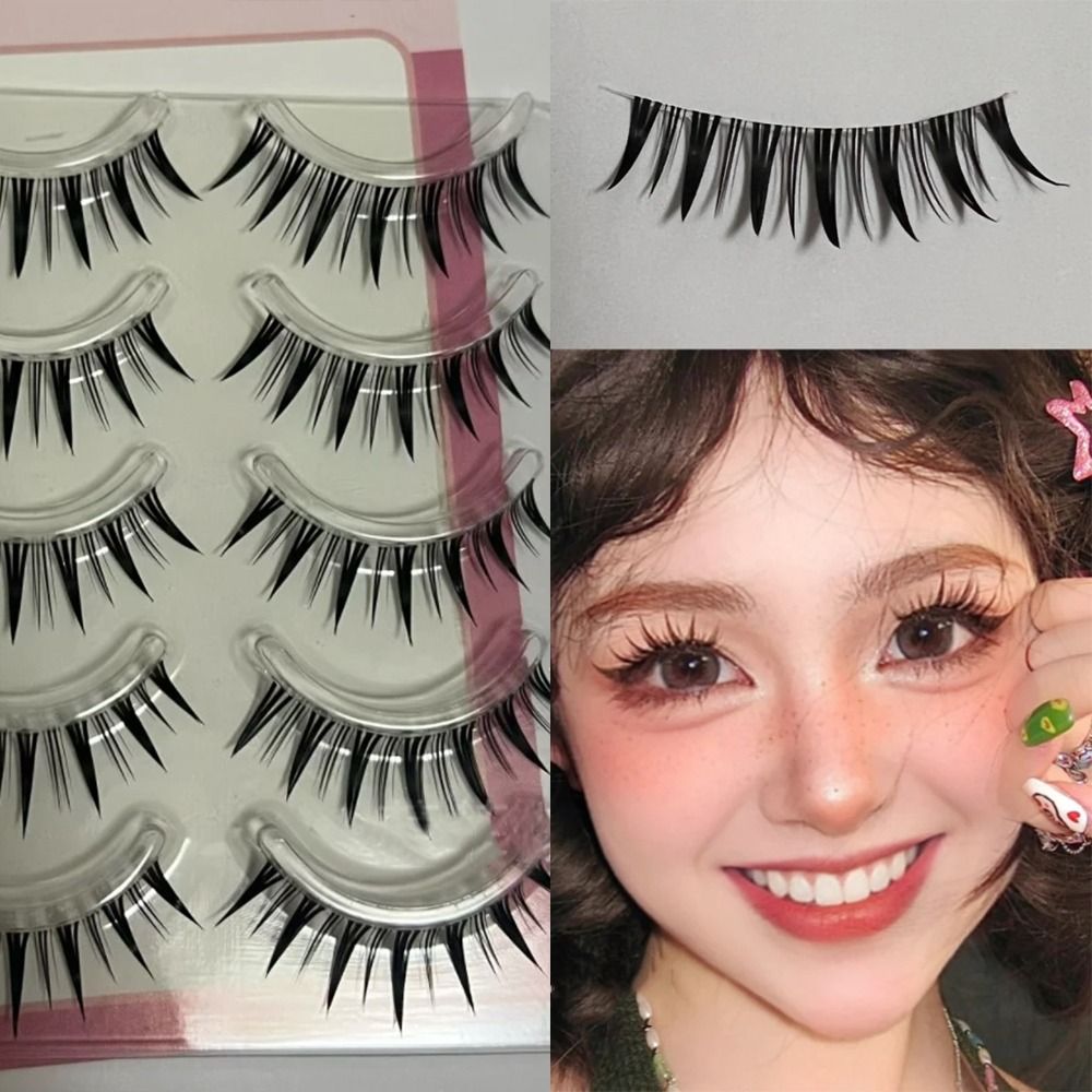 5 Pairs Pack Japanese Cosplay  - Anime Cosplay Lashes recension och pris