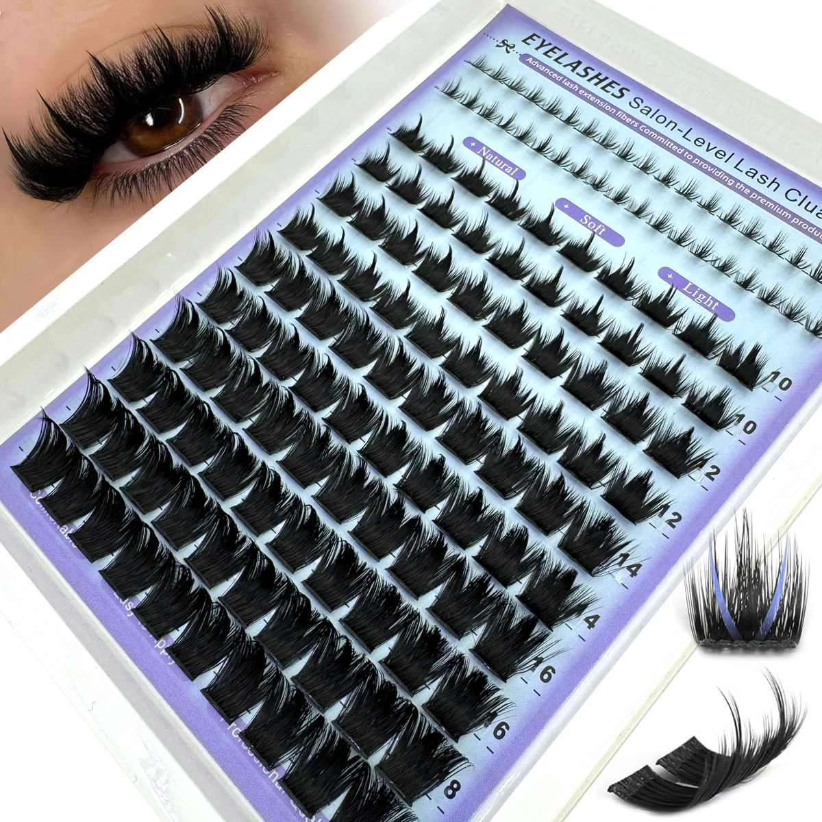 AMSDCN Wispy Manga Lashes Clus - Anime Cosplay Lashes recension och pris
